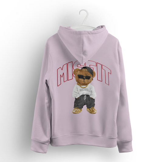 The Misfit Teddy Baby Pink Hoodie