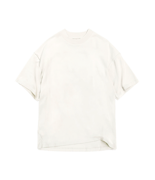 White Oversized T-shirt - No Logo