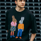 Bunny Black Oversized T-shirt