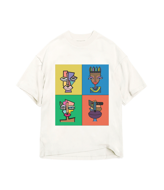 Diversity Faces Oversized T-Shirt