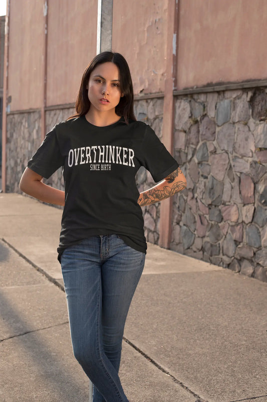 Overthinker Black Oversized T-shirt
