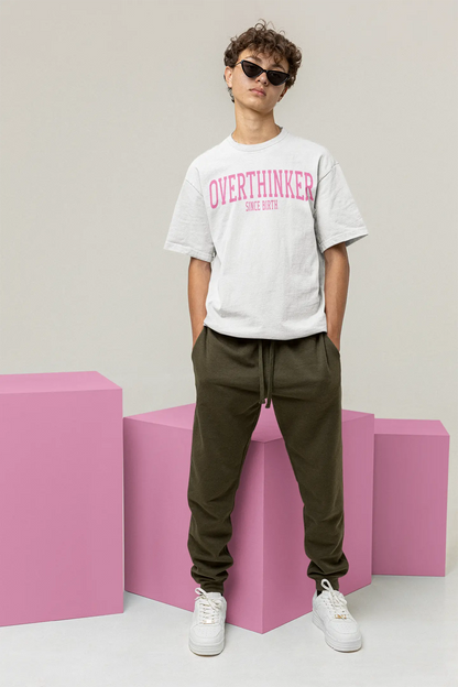 Overthinker White Oversized T-shirt