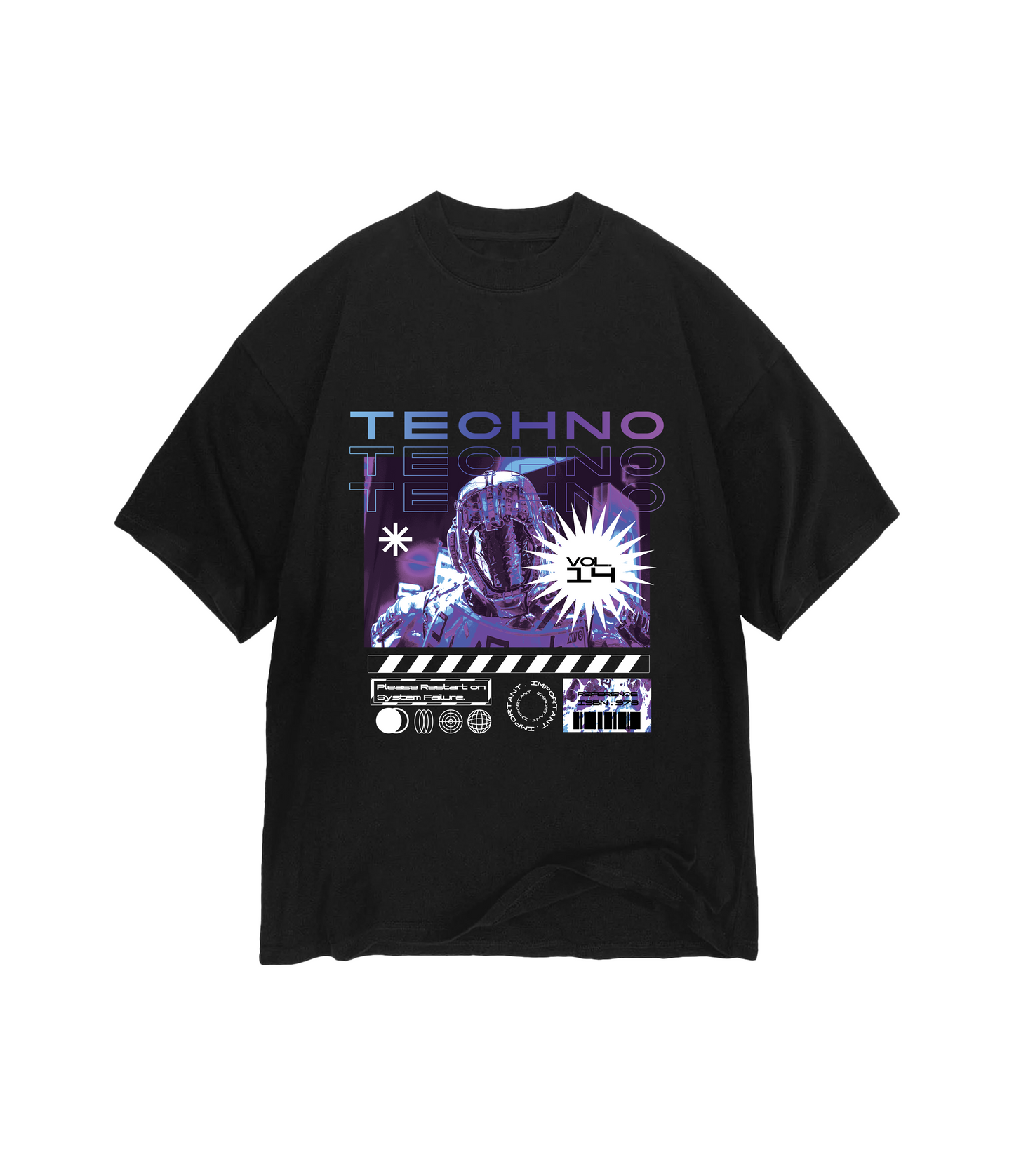 Techno Robot Oversized T-Shirt