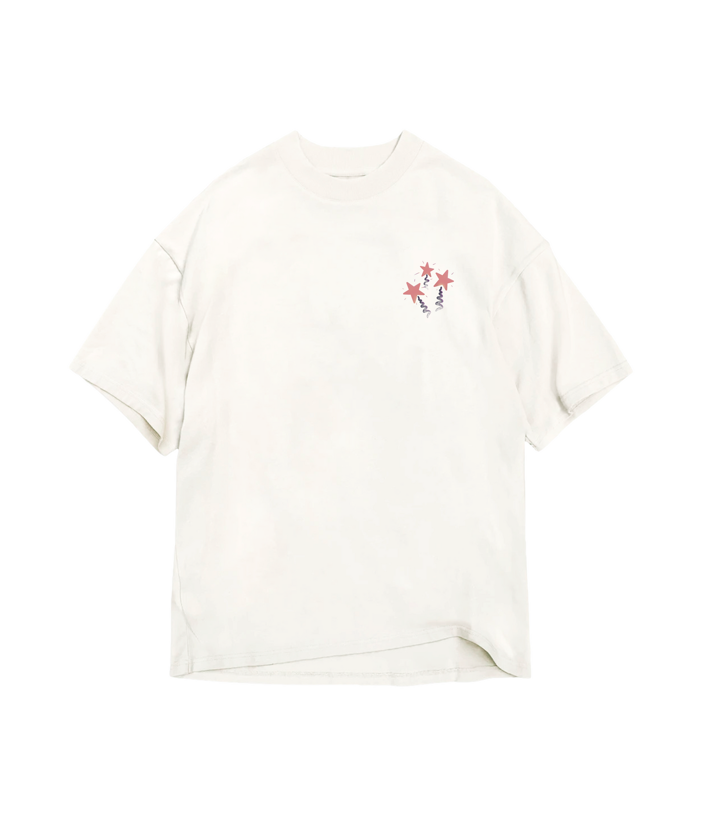 Sky Full of Stars White Oversized T-shirt